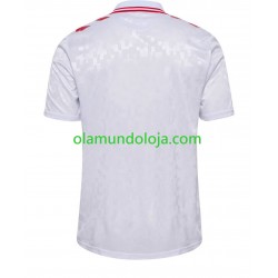 Camisola Dinamarca Homem Equipamento Segundo Euro 2024 Manga Curta